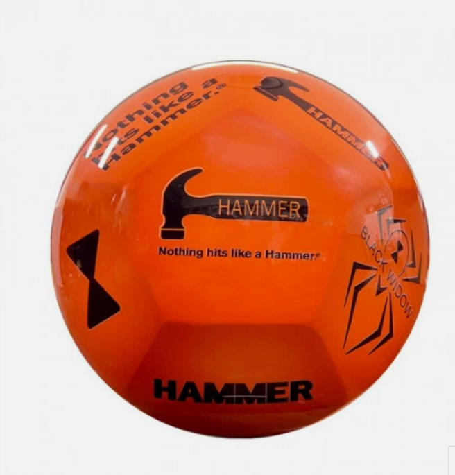 Hammer 12-Hedron Clear Orange Spare Bowling Ball 14lb – Undrilled New In Original Box – RARE