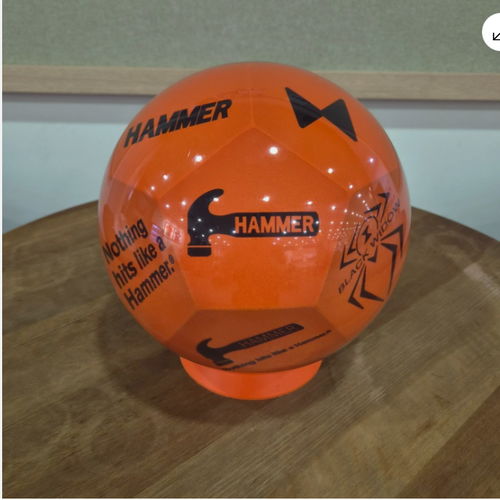 Hammer 12-Hedron Clear Orange Spare Bowling Ball 14lb – Undrilled New In Original Box – RARE